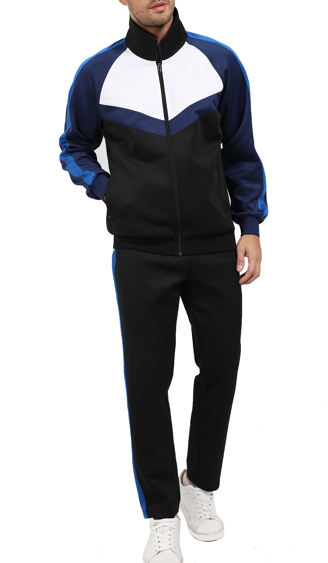 Men's Tracksuits Set 2 Piece Athletic Full Zip Track Suits Workout
